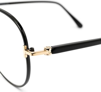Tom Ford Eyewear Pilot-Frame Glasses