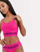 Thumbnail for your product : Calvin Klein unlined scoop neck bralet in pink