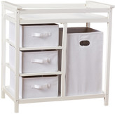 Thumbnail for your product : Badger Basket Modern Baby Changing Table with 3 Baskets & Hamper