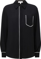 Thumbnail for your product : Reiss Gina Piped Button-Up Blouse