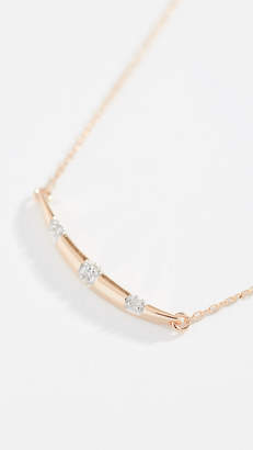 Adina Reyter Adina Reyter 14k Small Diamond Stripe Curve Necklace