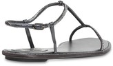 Thumbnail for your product : Rene Caovilla 10mm Embellished Satin & Leather Sandals
