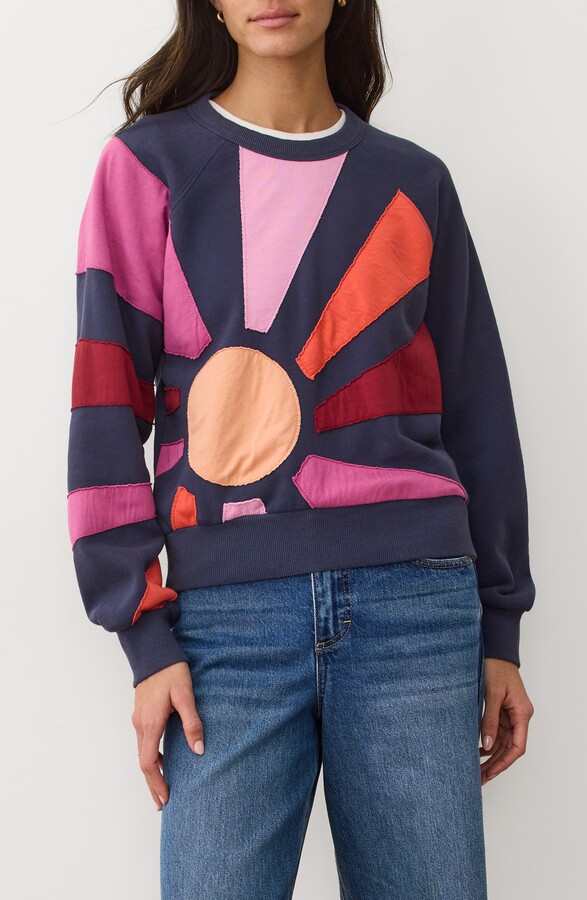 Marine Layer Cloud 9 Sunburst Mixed Media Sweatshirt