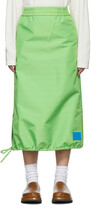Thumbnail for your product : Sunnei Green Checkered Elastic Skirt