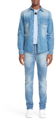 Givenchy Men's Distressed Slim Fit Jeans