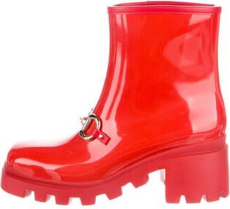 Shop GUCCI Rubber Sole Rain Boots Boots by TrendShop84