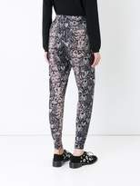 Thumbnail for your product : Markus Lupfer snakeskin print track pants
