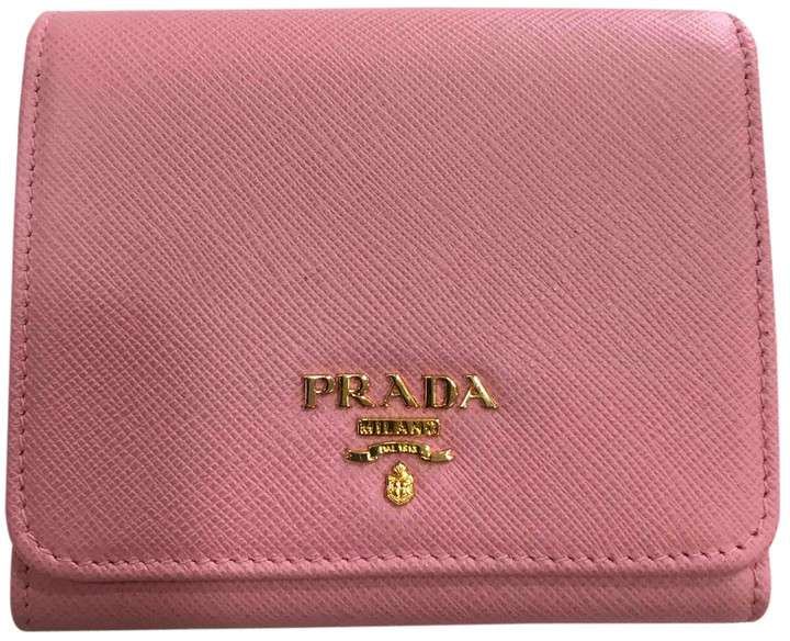 Prada Pink Leather Wallets