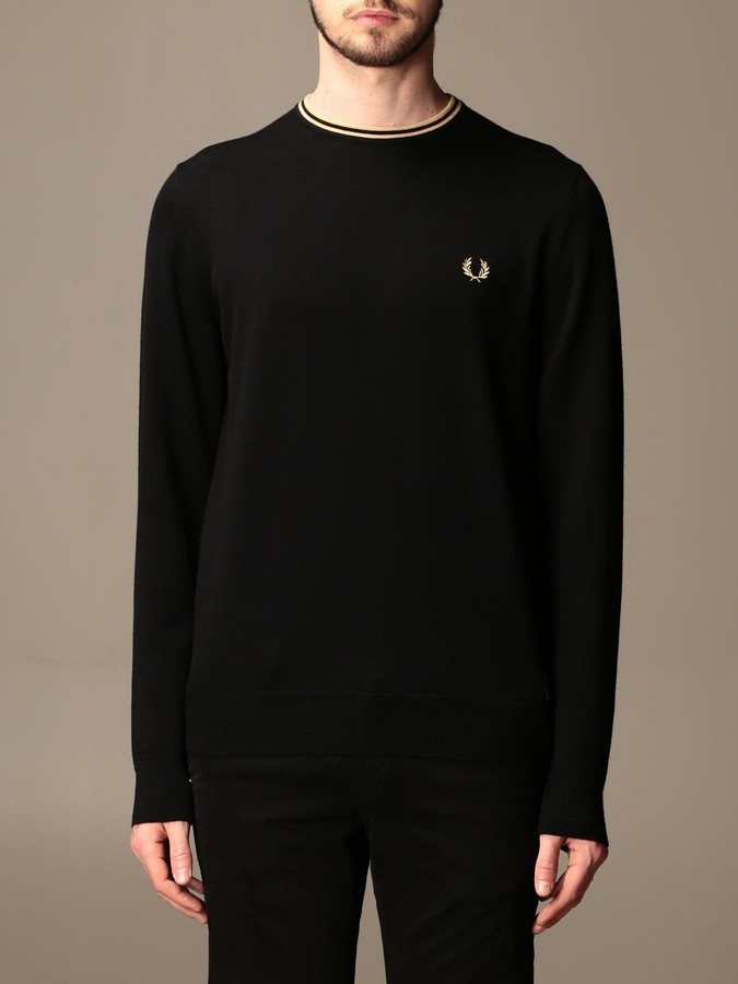 fred perry black sweater