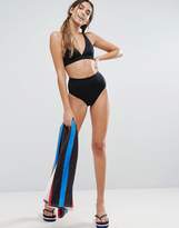Thumbnail for your product : Monki Plunge Cross Back Bikini Top