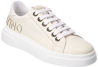 Valentino by Mario Valentino Alice Leather Sneaker - ShopStyle