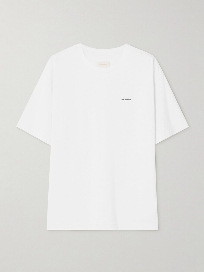 Aimé Leon Dore Printed Cotton-jersey T-shirt - White