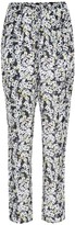 Thumbnail for your product : See by Chloe Floral-printed silk-blend trousers