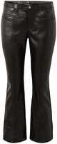 Thumbnail for your product : Saint Laurent Cropped Leather Flared Pants