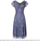 Thumbnail for your product : M·A·C Nancy Mac Lace Bridesmaids Dresses In Amethyst