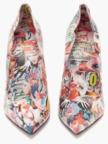 Thumbnail for your product : Christian Louboutin Hot Chick 100 Printed-leather Pumps - Multi