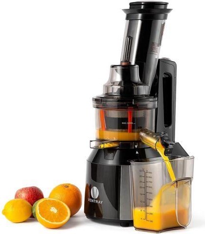 STARWELL Ventray Cold Press Juicer, 3'' Wide Feed Chute Slow Masticating Juicer Machine for Whole Fruits & Vegetables, 240W Powerful Motor, Easy to Clean,...