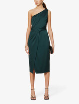 Thumbnail for your product : Ted Baker Zaaraa one-shoulder satin-crepe midi dress