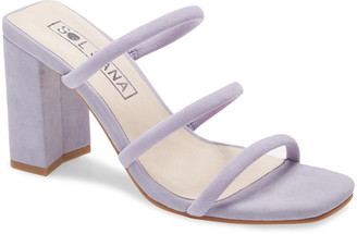 purple strappy sandals