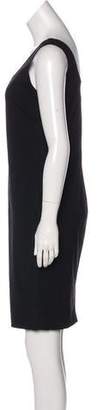 Pierantonio Gaspari Sleeveless Knee-Length Dress Black Sleeveless Knee-Length Dress