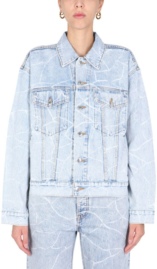 alexander wang oversized denim jacket