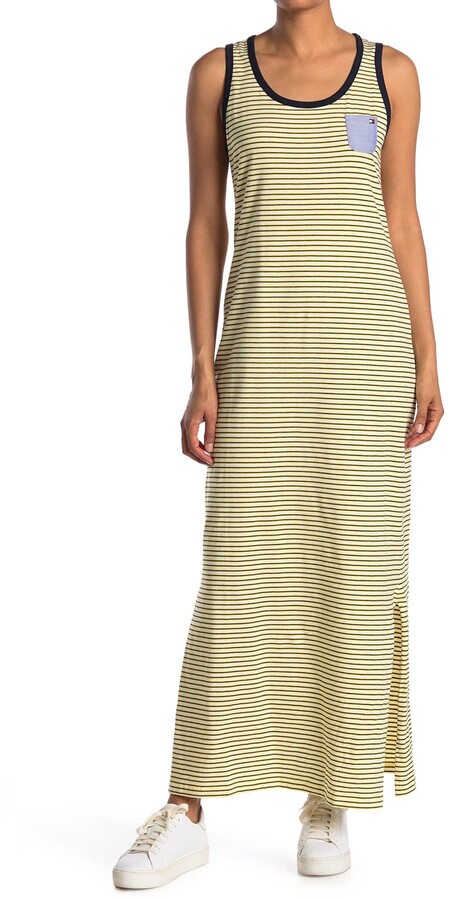 Tommy Hilfiger Striped Jersey Tank Maxi Dress - ShopStyle