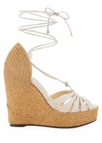 Thumbnail for your product : Jimmy Choo Denize Woven Platform Wedge Espadrilles