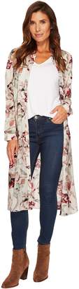 Tribal Printed Floral Duster Shirt