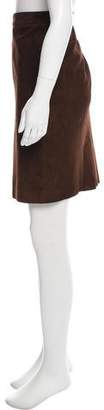 Ralph Lauren Suede Knee-Length Skirt
