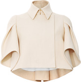 Thumbnail for your product : DELPOZO Woven Cape-Effect Cropped Jacket