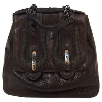 Fendi B Bag Brown Leather Handbag