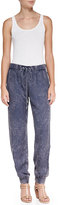 Thumbnail for your product : French Connection Industrial Acid Wash Draped Trousers, Siberian Shadow