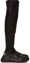 Thumbnail for your product : Versace Jeans Couture Black Faux-Leather OTK Chunky Boots