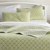 Thumbnail for your product : Crate & Barrel Raj Reversible Green Quilts and Pillow Shams
