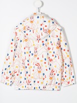 Thumbnail for your product : Mini Rodini Mr. Rabbit print rain jacket
