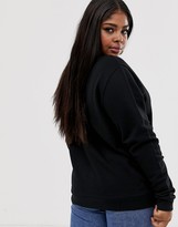 Thumbnail for your product : ASOS DESIGN x glaad& Curve oversized sweatshirt with embroidery
