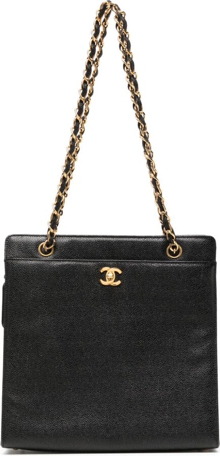 Chanel Pre Owned CC turn-lock tote bag - ShopStyle