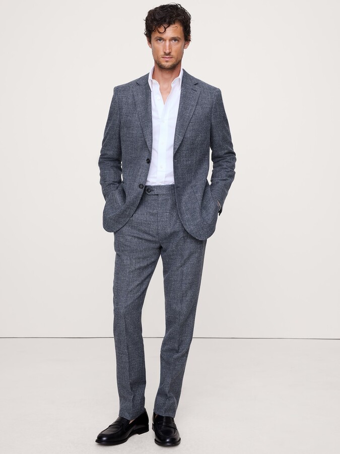 Banana Republic Italian Cotton-Wool Tweed Suit Pant