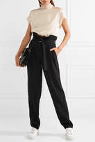 Thumbnail for your product : By Malene Birger Attimala Crepe De Chine-trimmed Silk-blend Satin Blouse