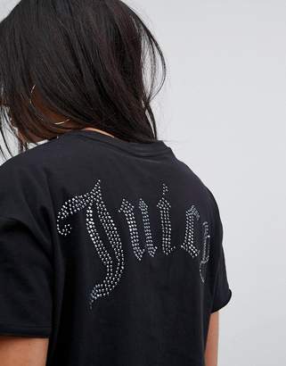 Juicy Couture Hi Lo T-Shirt With Back Logo