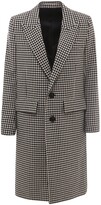 Houndstooth Single-Breasted Coat 
