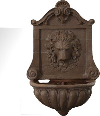 Fleur De Lis Living Scharff Lion Garden Hanging Wall Planter 13\