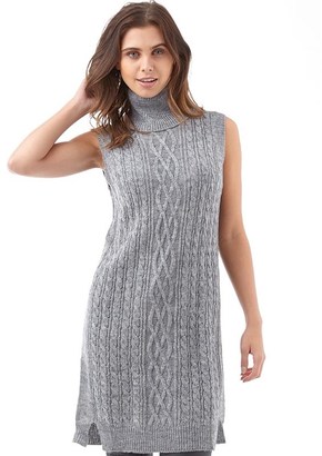 Vero Moda Womens Copenhagen Cables Knit Top Light Grey Melange