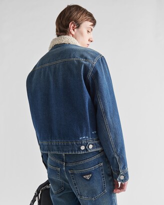 Prada Padded denim jacket - ShopStyle