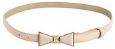 Thumbnail for your product : Vince Camuto peach leather bow buckle skinny belt
