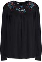 Thumbnail for your product : Love Moschino Embroudered Crepe Top