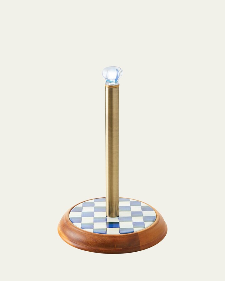 Mackenzie Childs Royal Check Paper Towel Holder