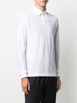 Thumbnail for your product : Zanone Point-Collar Long Sleeved Polo Shirt