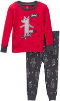 Thumbnail for your product : Petit Lem Yeah! Wolf Long Sleeve Pajama Set (Baby Boys)