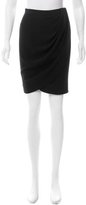 Thumbnail for your product : L'Agence Draped Knee-Length Skirt